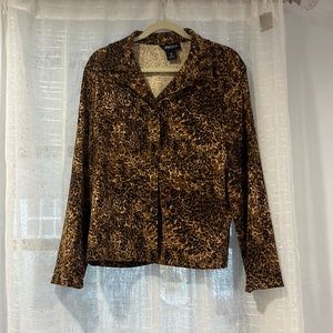 Briggs New York leopard print, medium women’s jacket